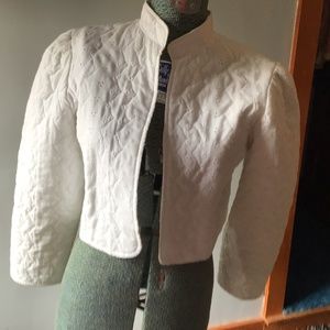 White eyelet jacket